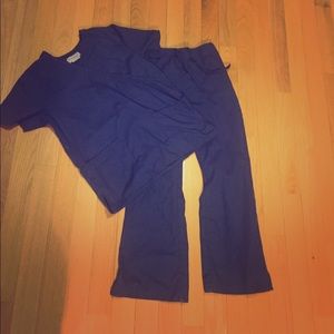 Navy Blue Scrub Set